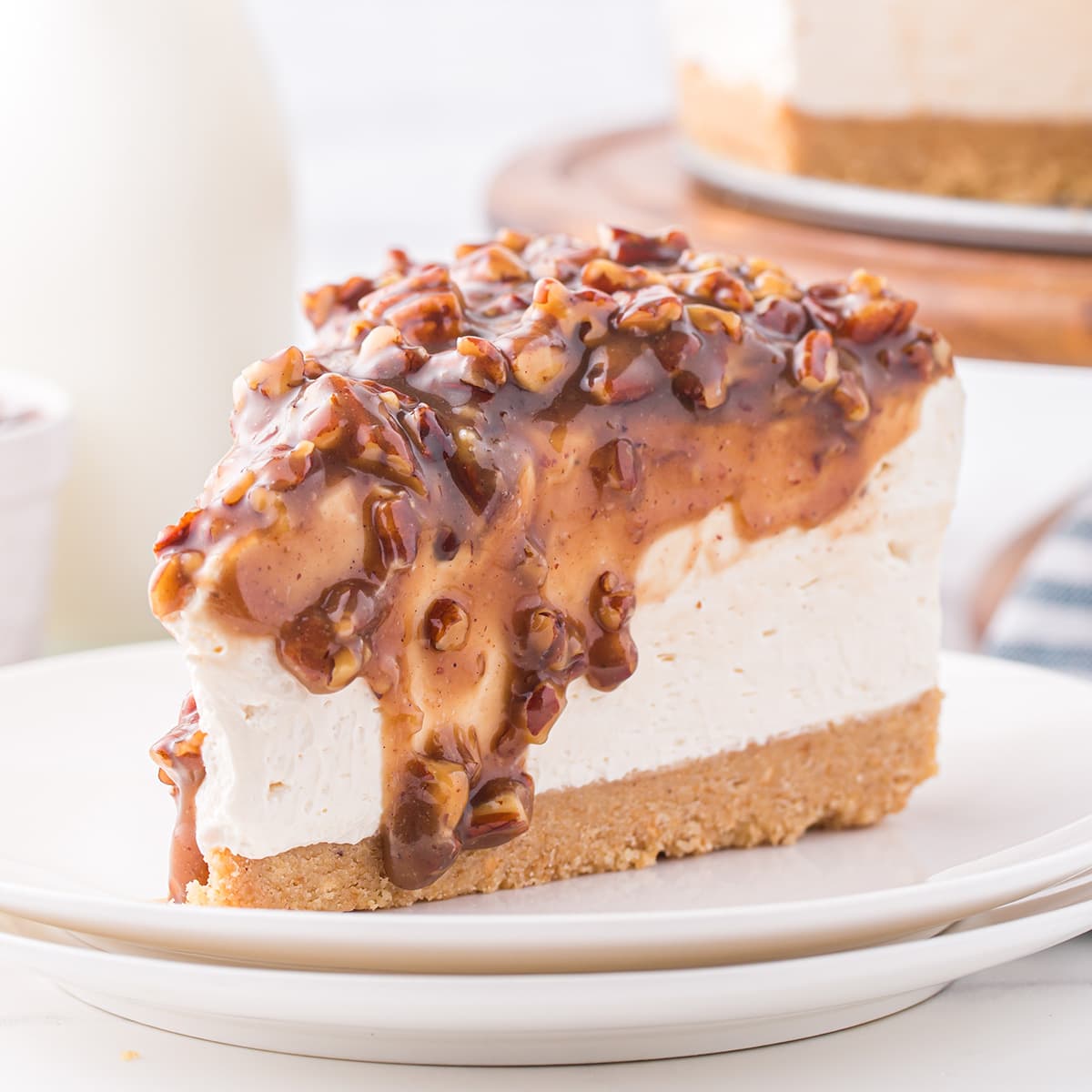 The BEST Pecan Pie Cheesecake (NoBake Recipe) Tasty Made Simple