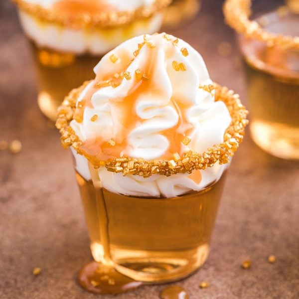 butterbeer jello shots featured image