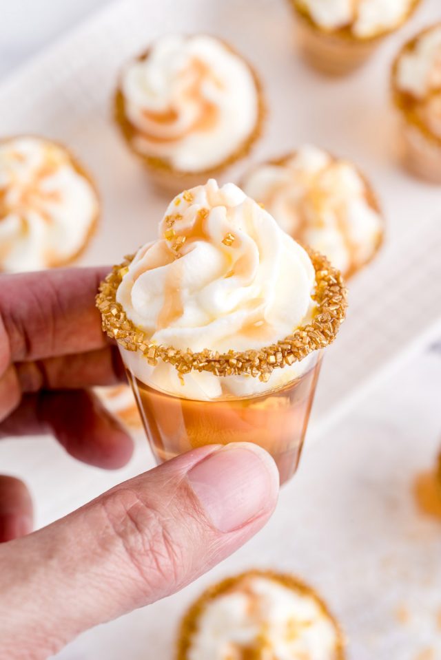 Butterbeer Jell-O Shots - Princess Pinky Girl