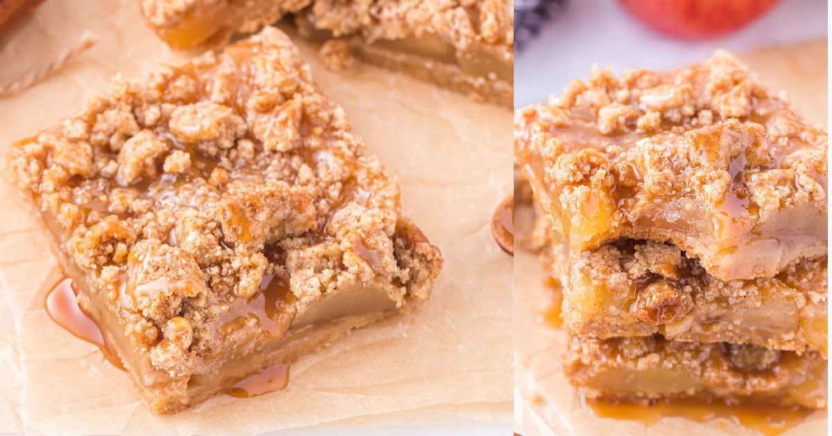 Caramel Apple Bars (Easy recipe!) Princess Pinky Girl