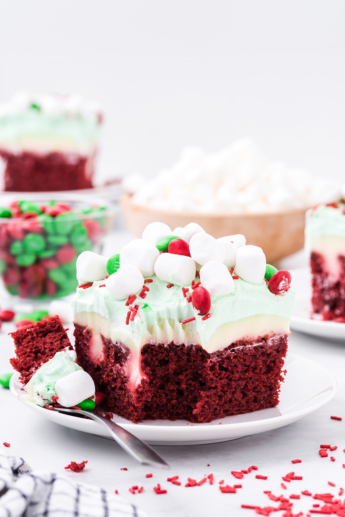 Christmas Red Velvet Poke Cake hero image