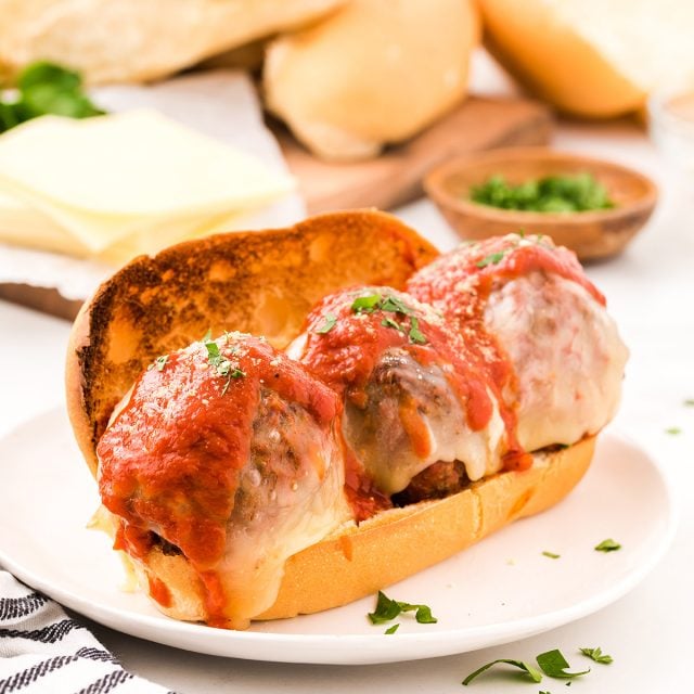 Easy Meatball Subs - Princess Pinky Girl