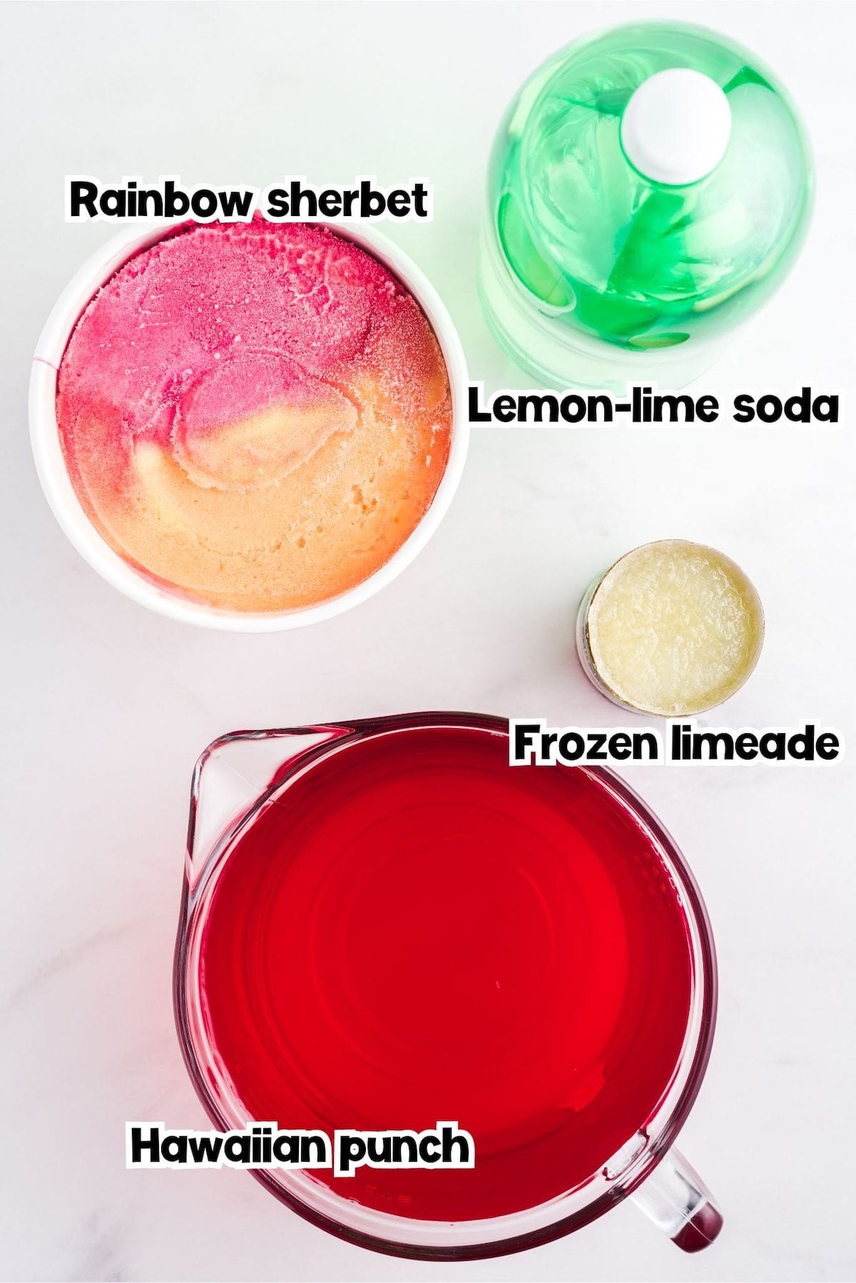 rainbow sherbet punch ingredients. 