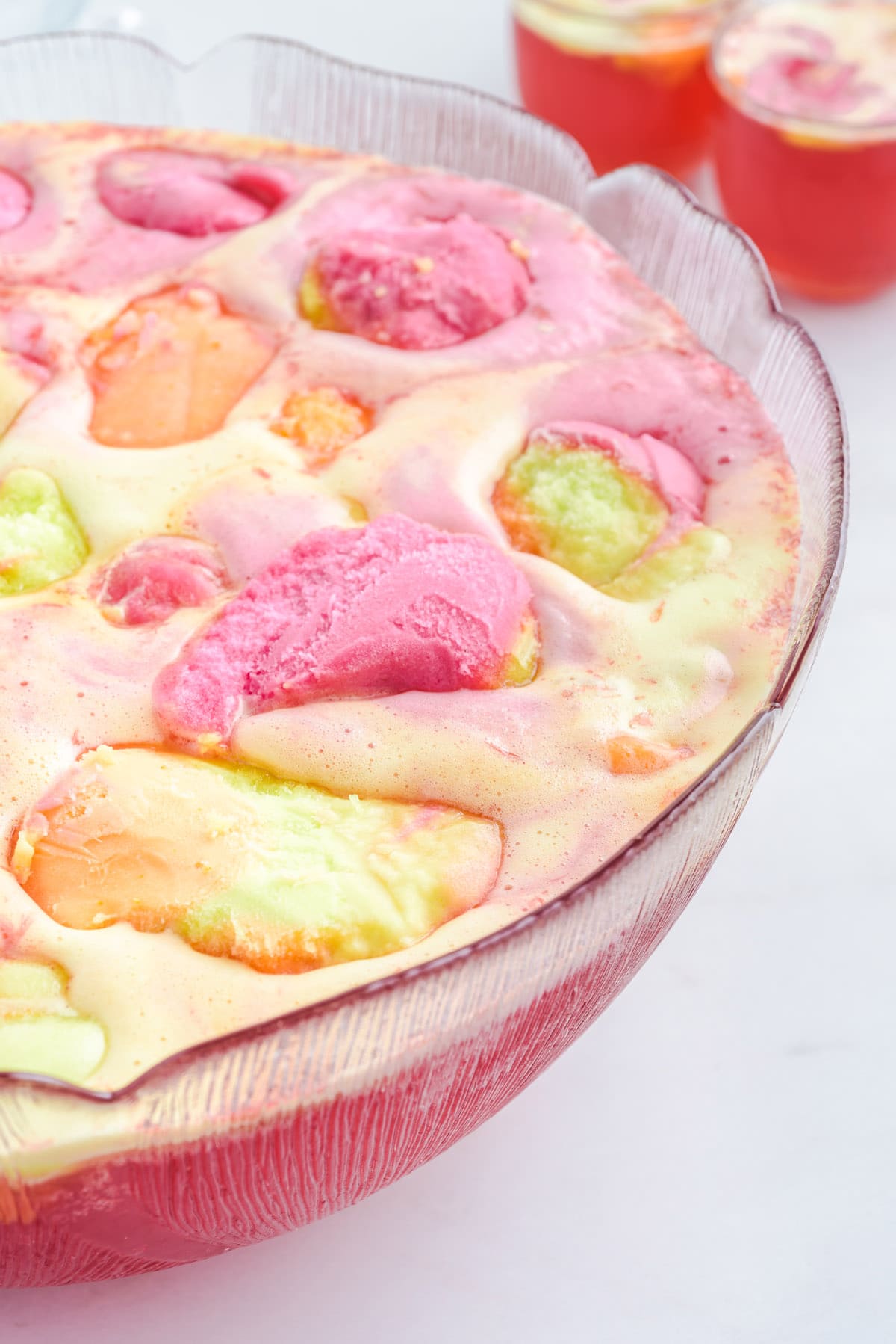 rainbow sherbet punch.