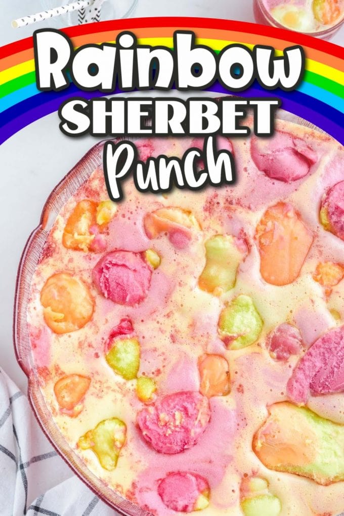 Rainbow Sherbet Punch pinterest