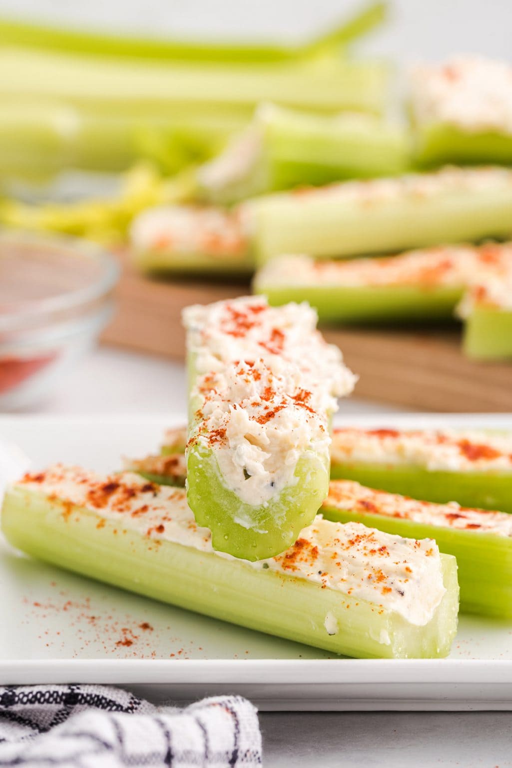 Cream Cheese Stuffed Celery Princess Pinky Girl