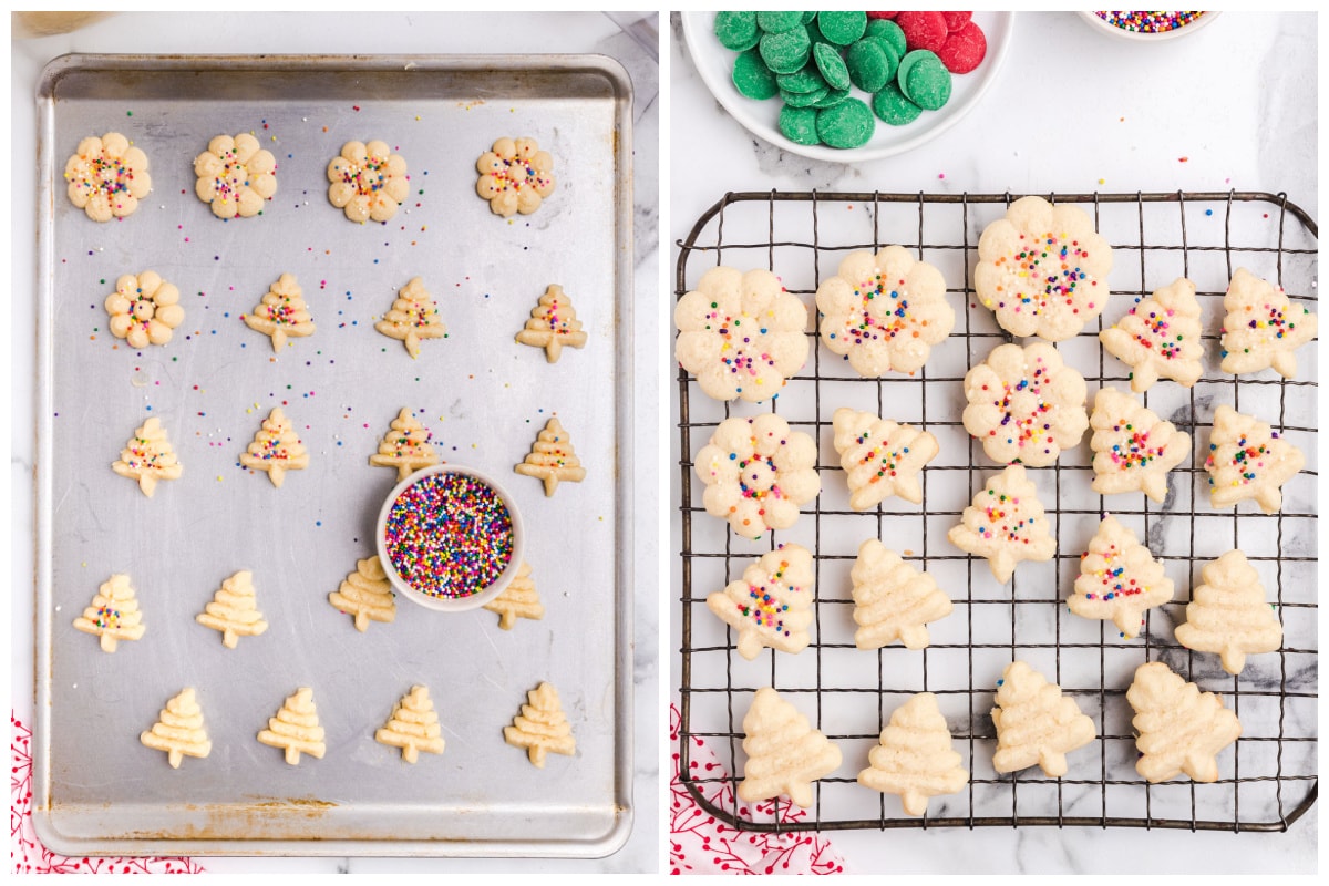 sprinkle a few of the cookies with nonpareils
