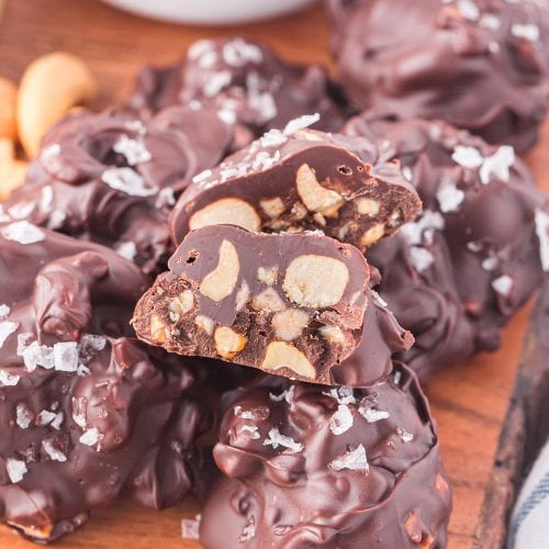 Chocolate Cashew Clusters (5-Minute Recipe!) - Princess Pinky Girl