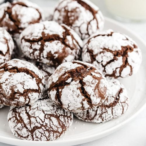 Chocolate Crinkle Cookies - Princess Pinky Girl