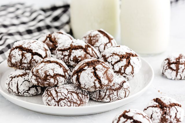 Chocolate Crinkle Cookies - Princess Pinky Girl