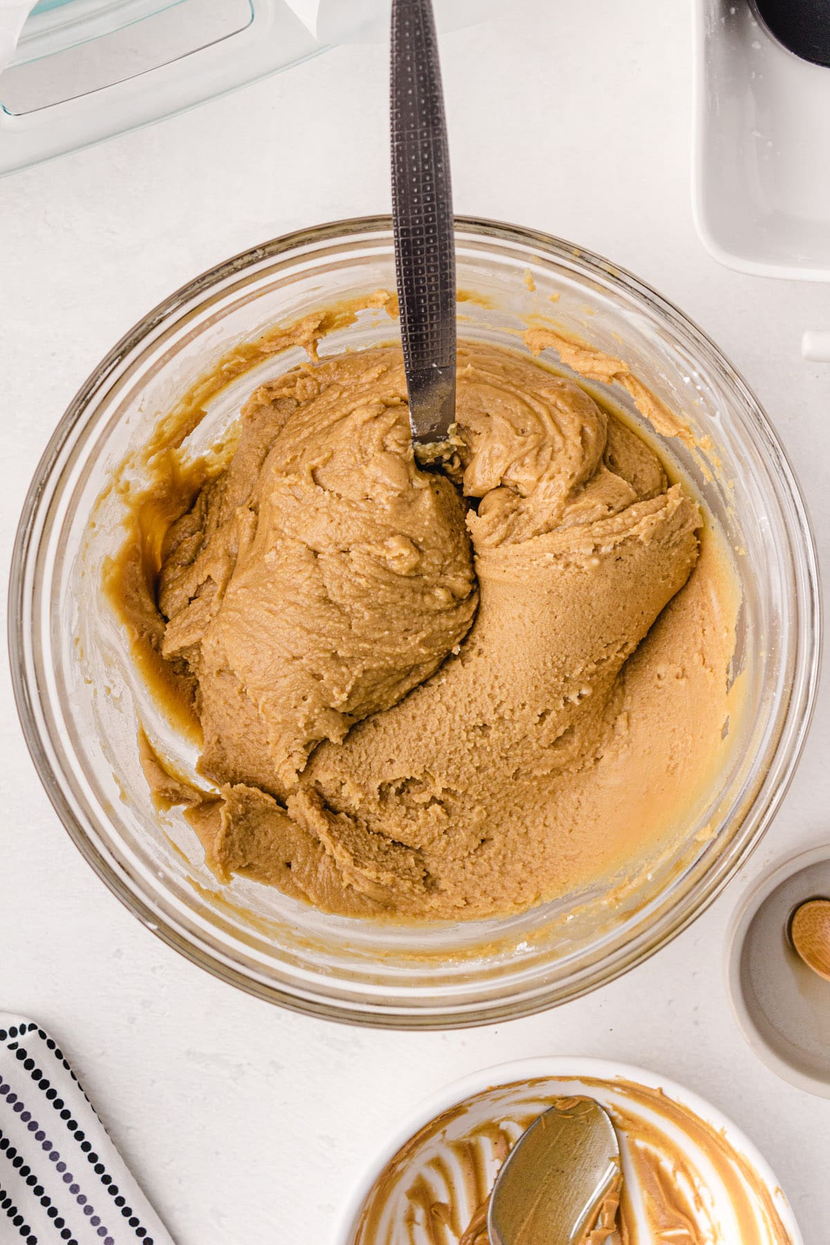 peanut butter mixture in a bowl