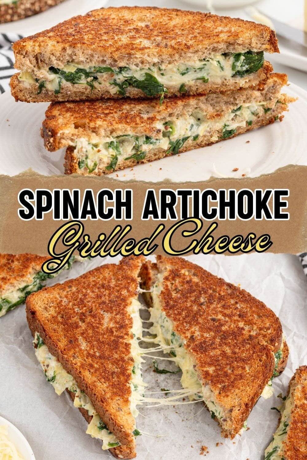 Spinach Artichoke Grilled Cheese Pin 2.