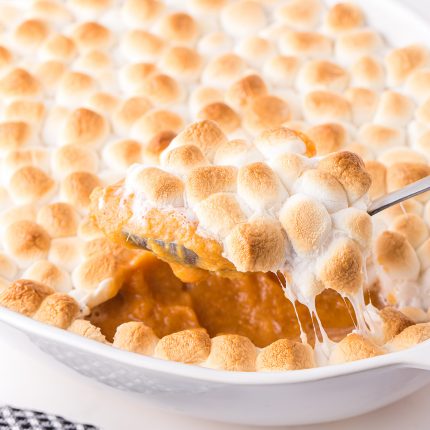 EASY Sweet Potato Casserole with Canned Yams - Princess Pinky Girl