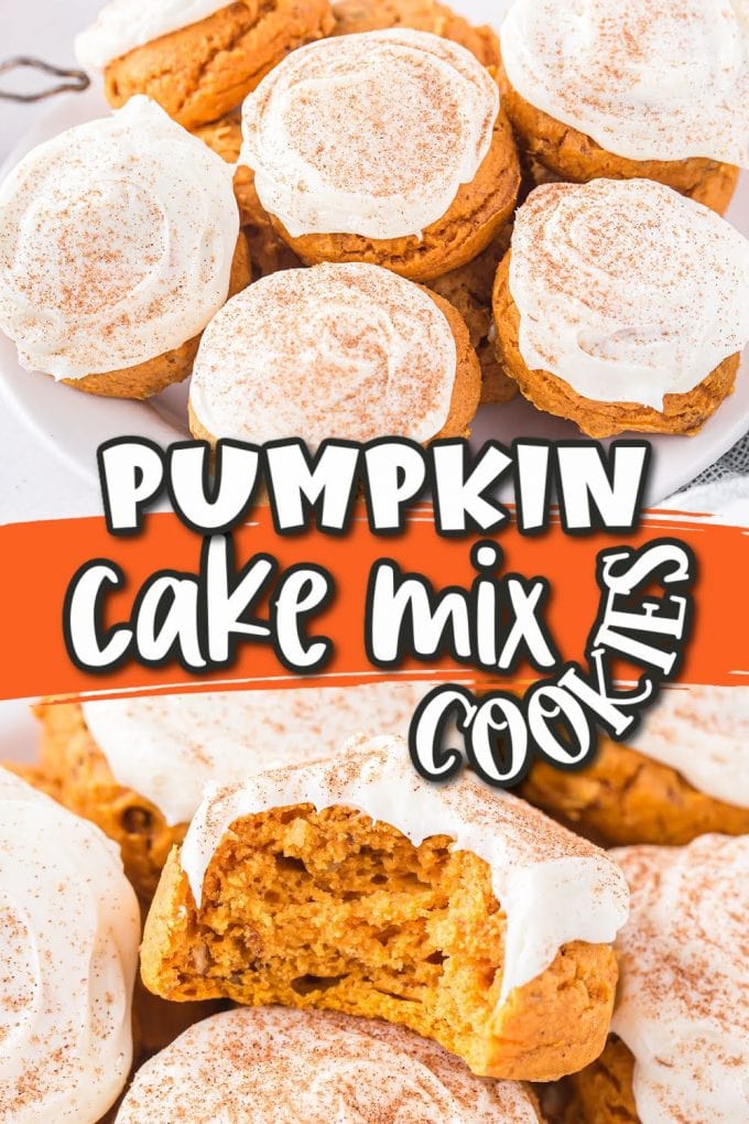 Pumpkin Cake Mix Cookies pinterest