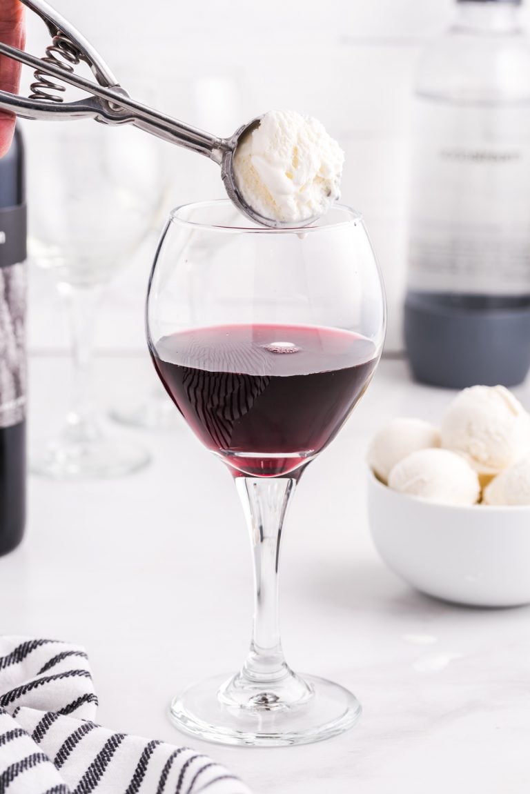 Wine Floats (Boozy, Creamy Cocktail) Princess Pinky Girl