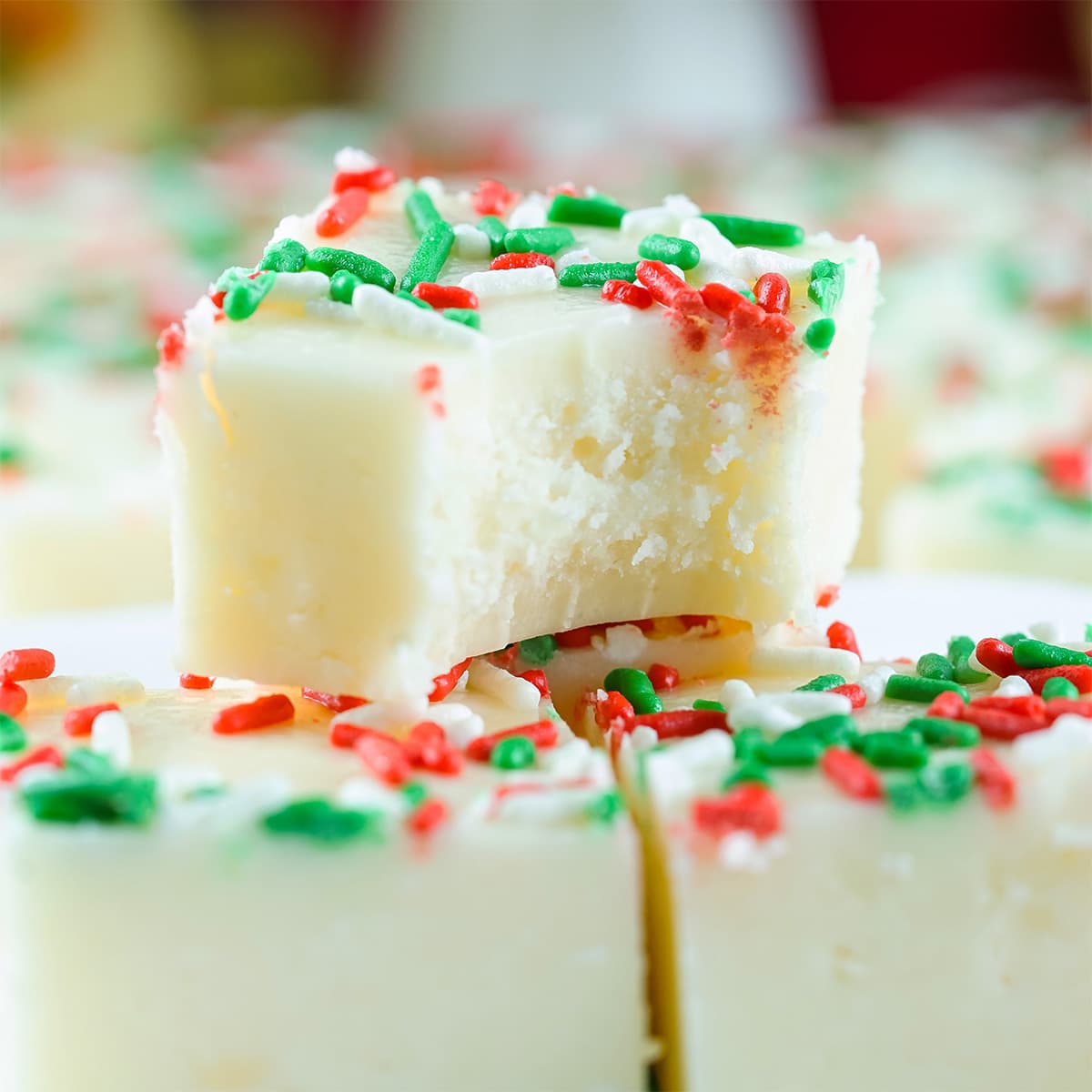 Christmas Sugar Cookie Fudge - Princess Pinky Girl