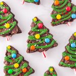 christmas tree brownies featured image