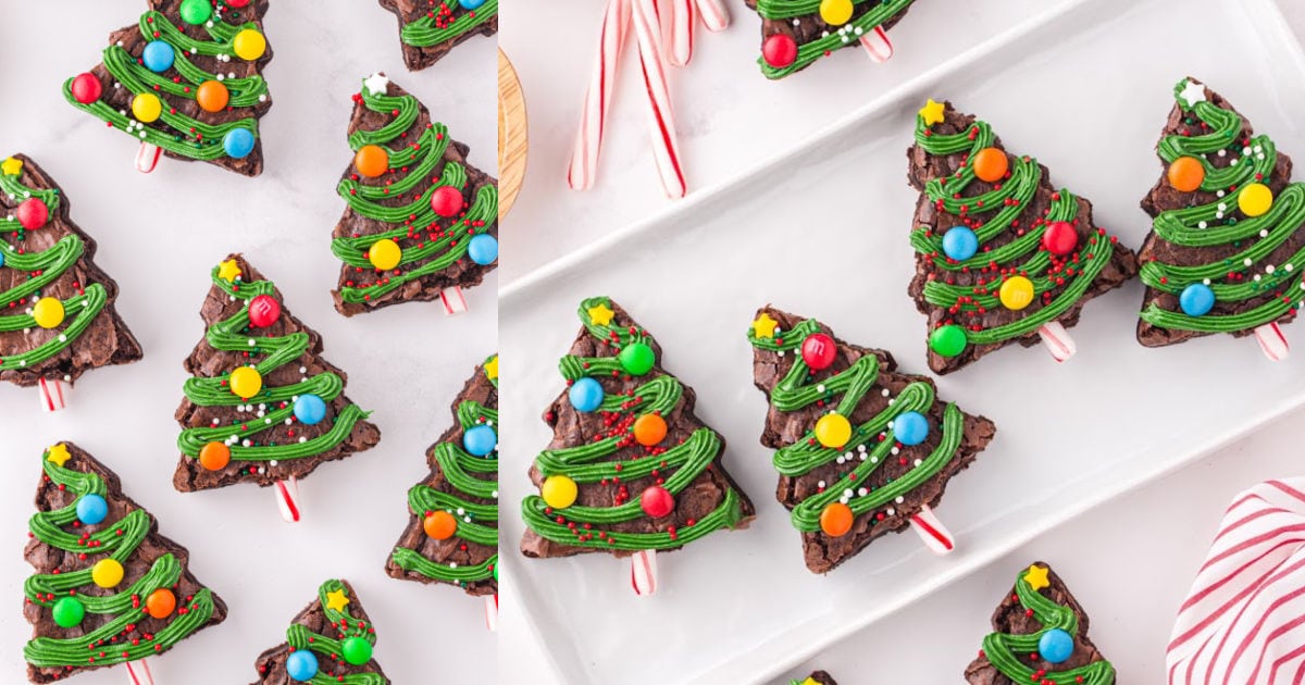 Christmas Tree Brownies