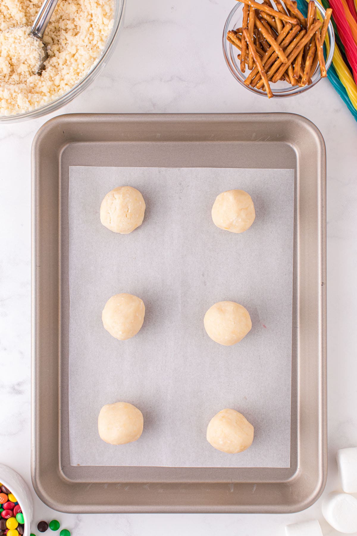 Form dough into balls