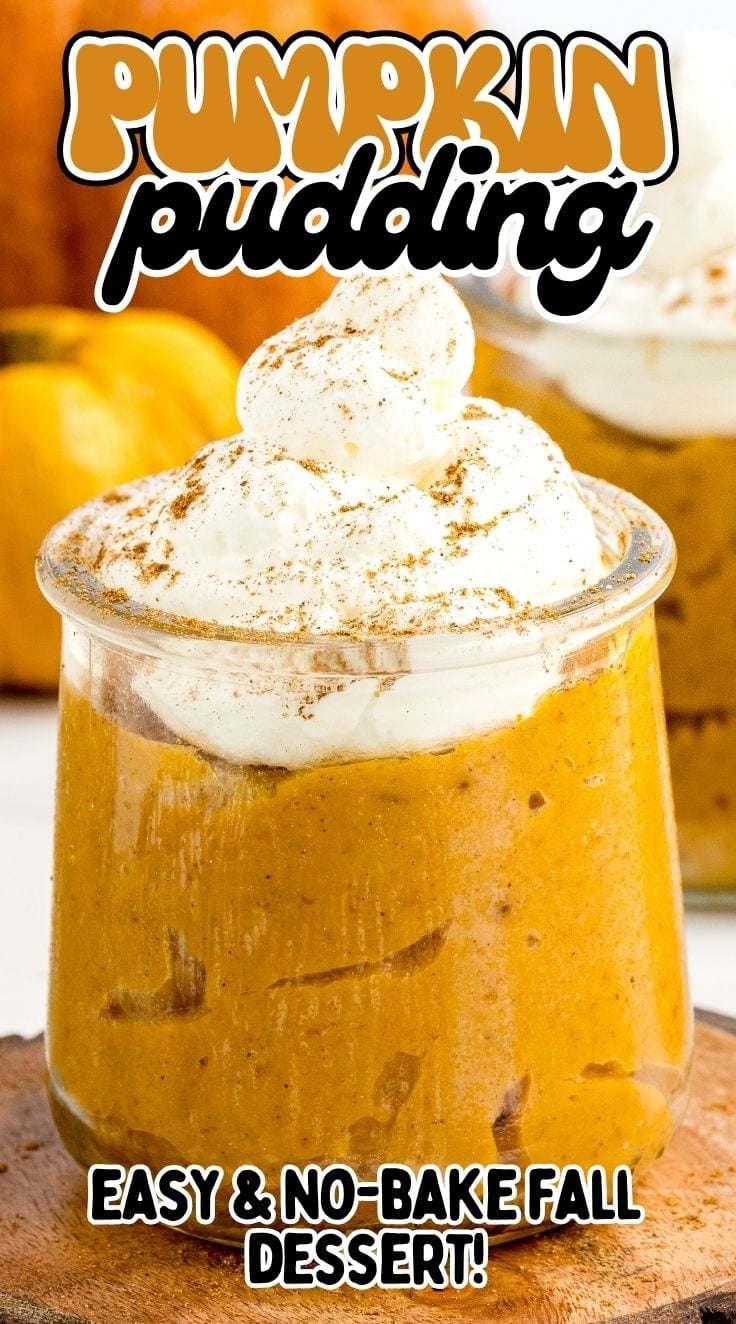 Golden Pumpkin Pudding served in a small glass