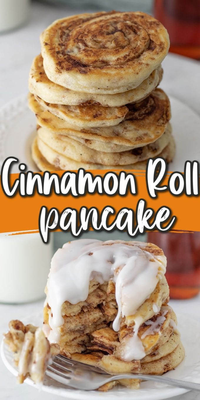 Cinnamon Roll Pancakes Pinterest