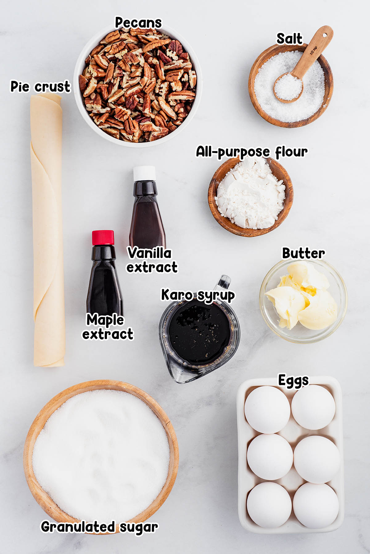 pecan pie ingredients.