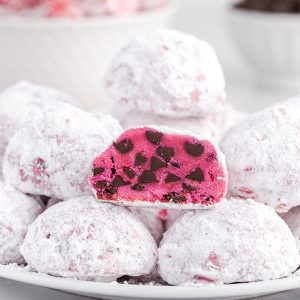 peppermint snowball cookies featured image