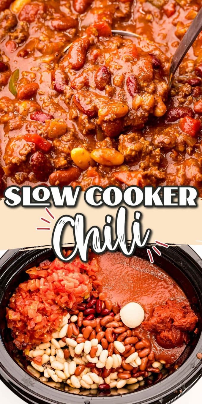 slow cooker chili pinterest