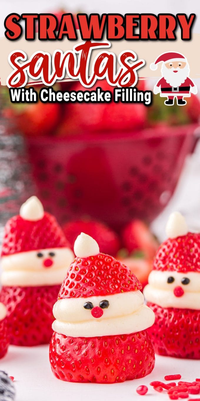 Strawberry Santas pinterest