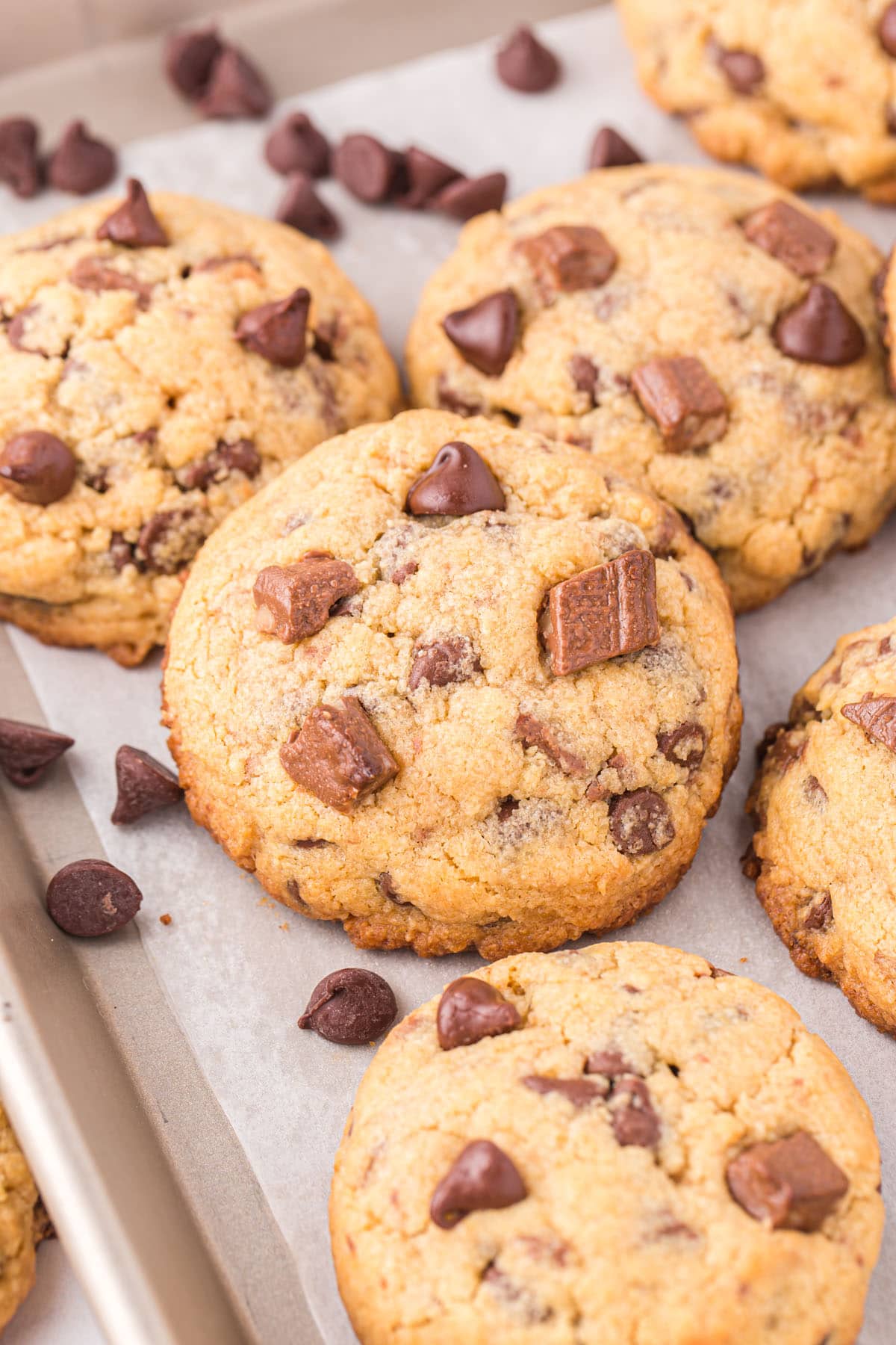 single Browned Butter Chocolate Chip Cookies