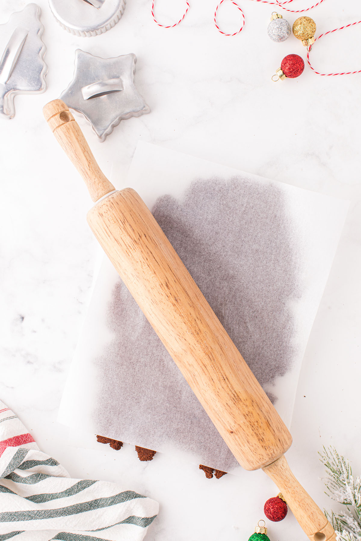 roll the dough with rolling pin