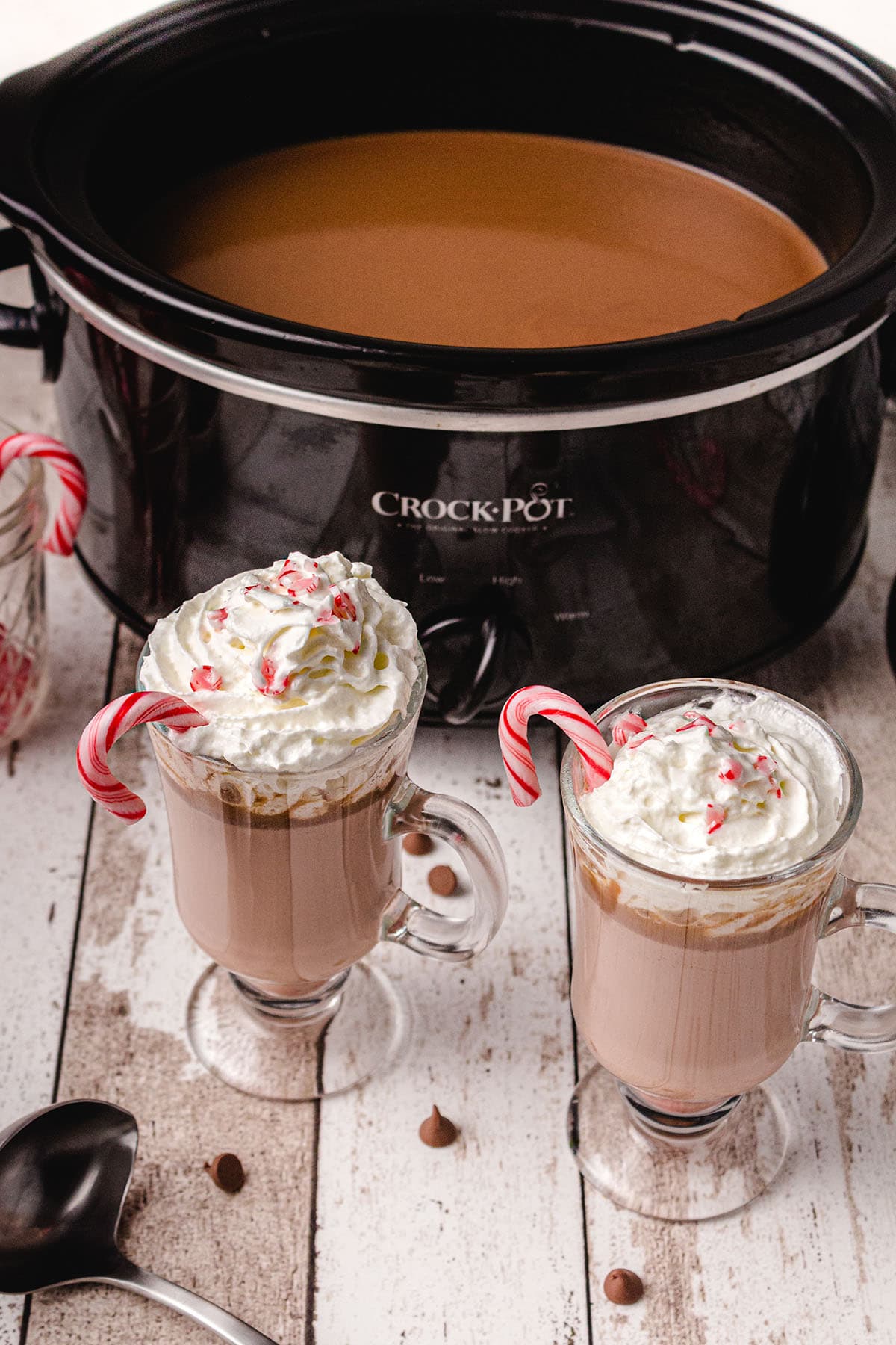 hot chocolate with whipped cream