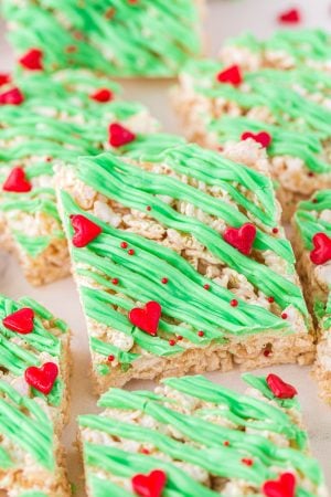 Grinch Rice Krispie Treats - Princess Pinky Girl