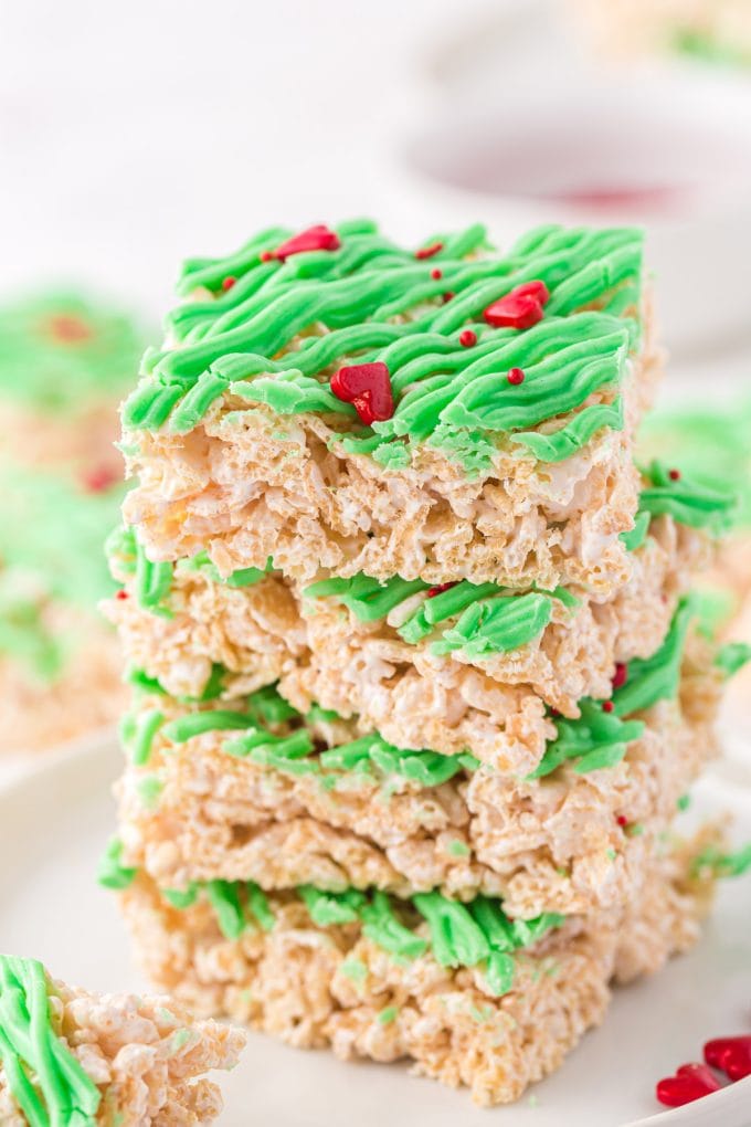 Grinch Rice Krispie Treats - Princess Pinky Girl