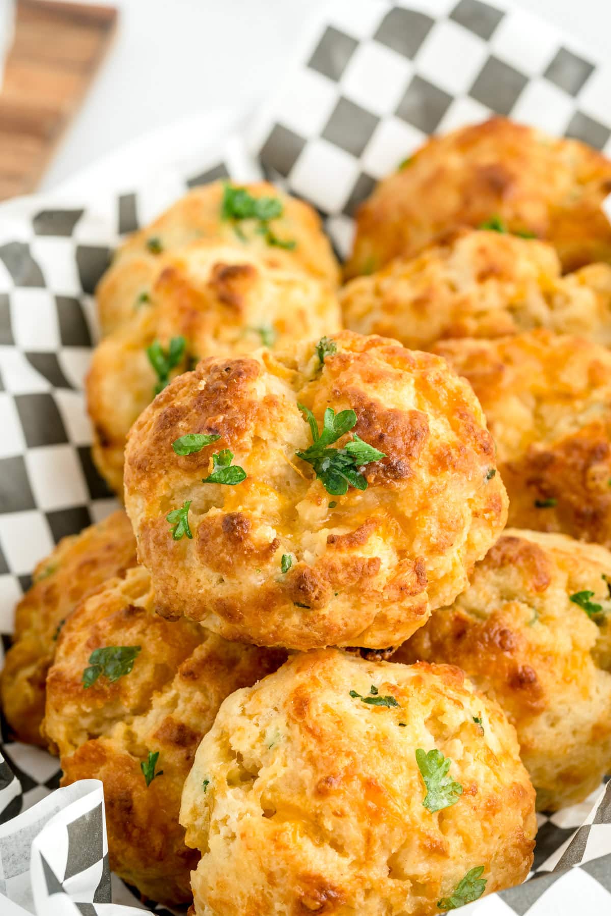 a bucket full of red lobster copycat biscuits