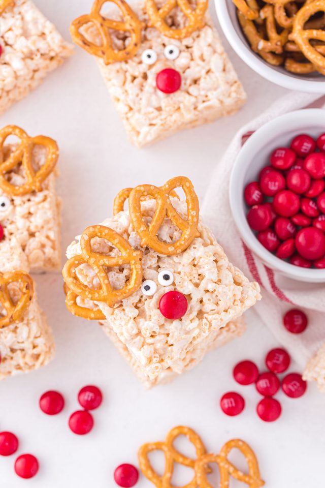 Reindeer Rice Krispies Treats - Princess Pinky Girl