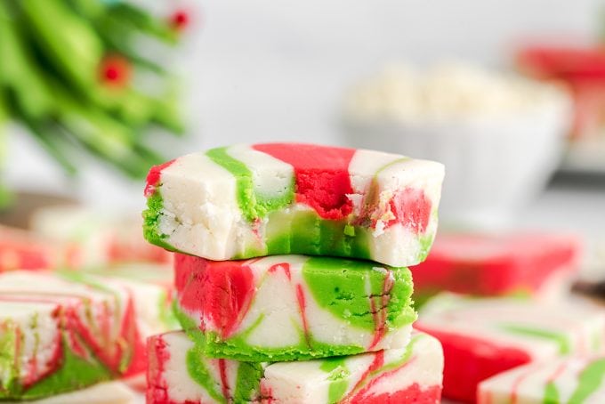 Christmas Fudge (Easy 10 Minute Recipe) - Princess Pinky Girl