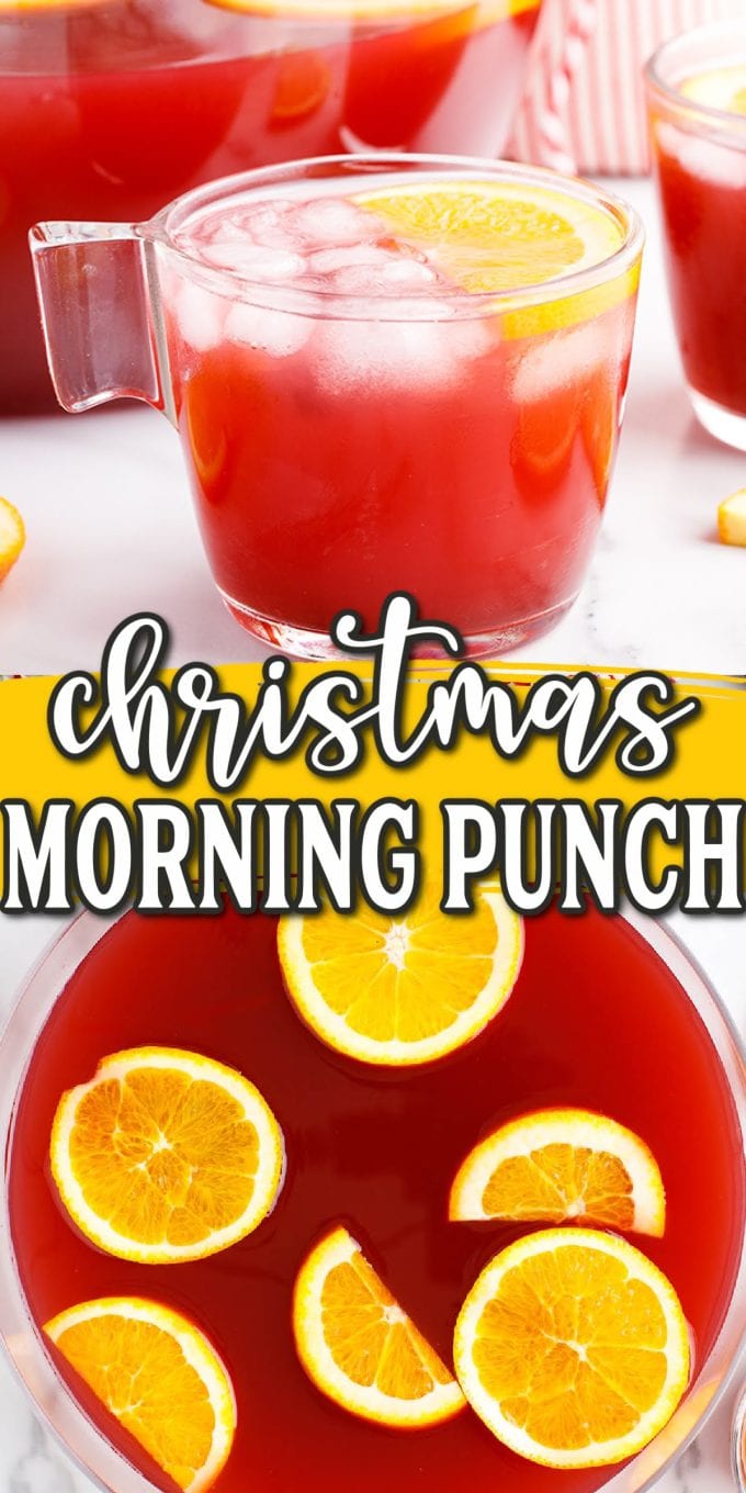 christmas morning punch pinterest