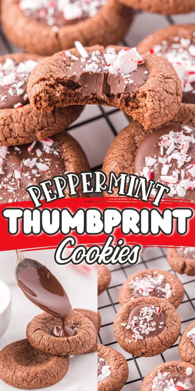 Peppermint Thumbprint Cookies pinterest