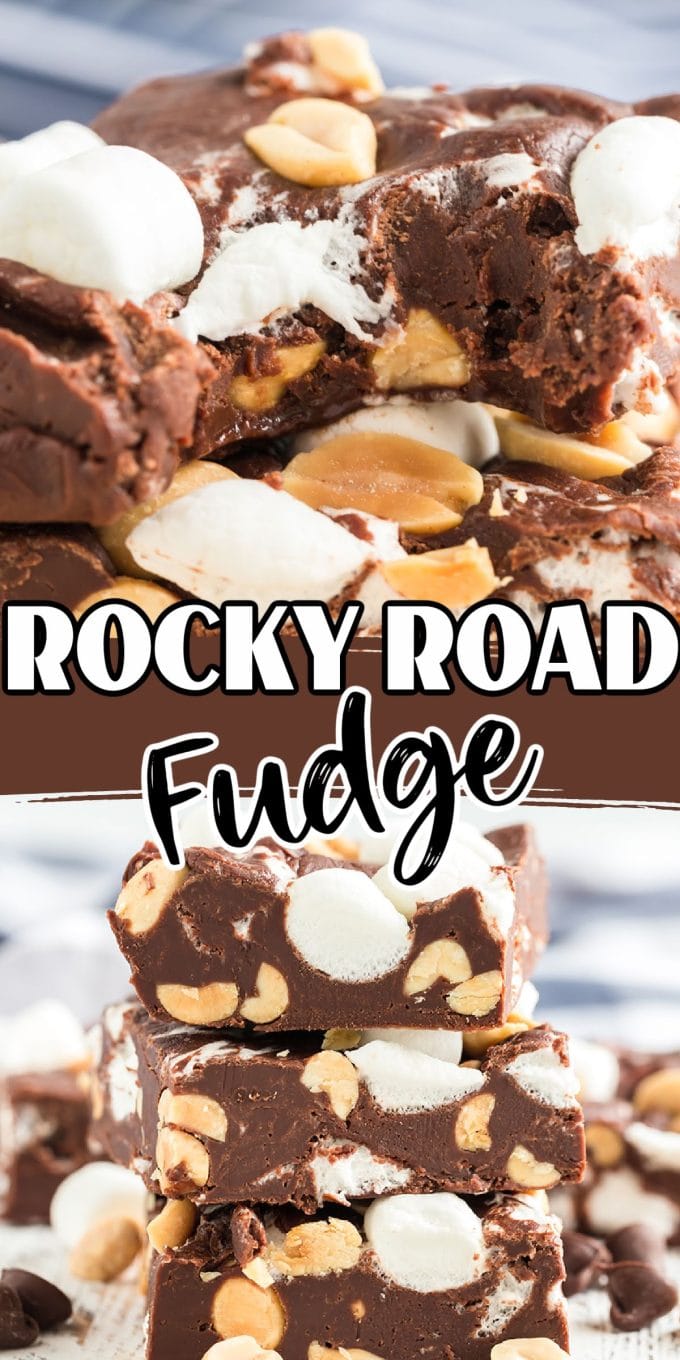 rocky road fudge pinterest