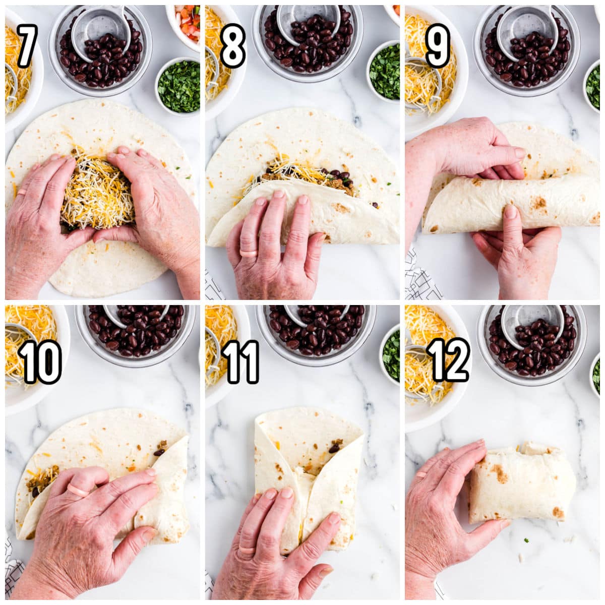 folding burrito process