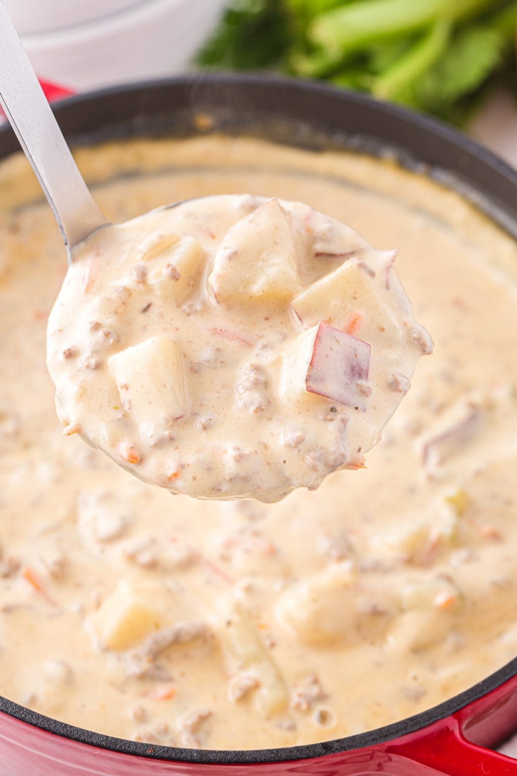 Easy Cheeseburger Soup with Velveeta Princess Pinky Girl