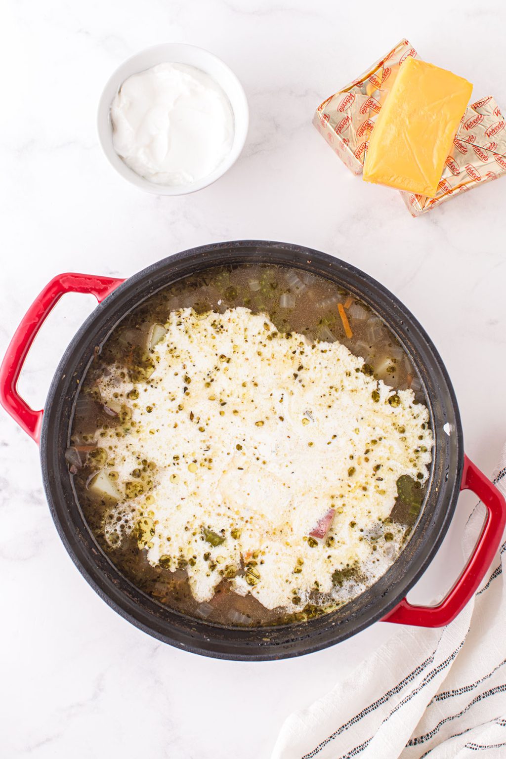 Easy Cheeseburger Soup with Velveeta Princess Pinky Girl