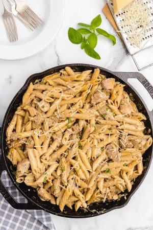 Creamy Chicken Pasta Recipe - Princess Pinky Girl