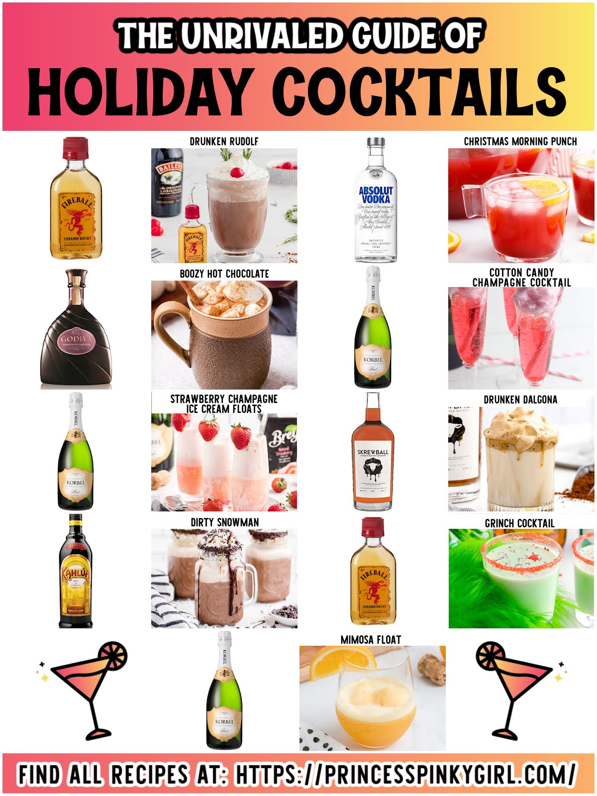 Holiday cocktails guide Facebook