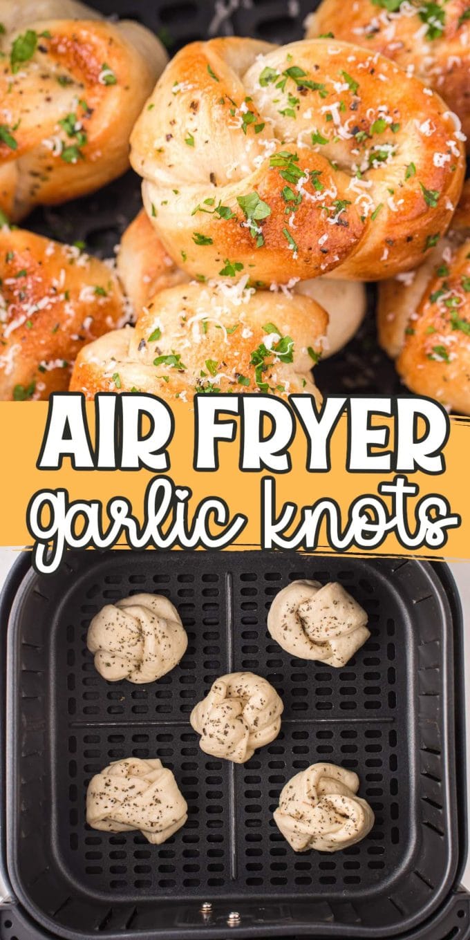 Air Fryer Garlic Knots pinterest