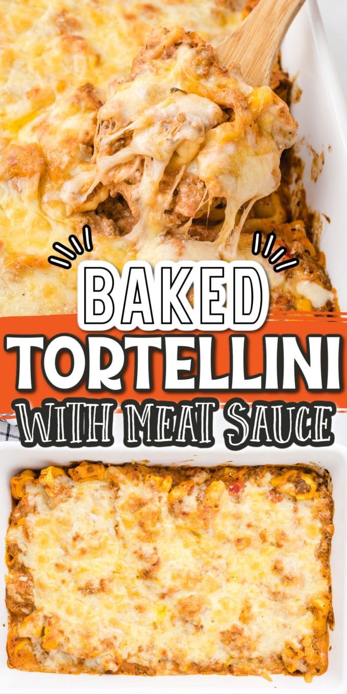 Baked Tortellini With Meat Sauce pinterest