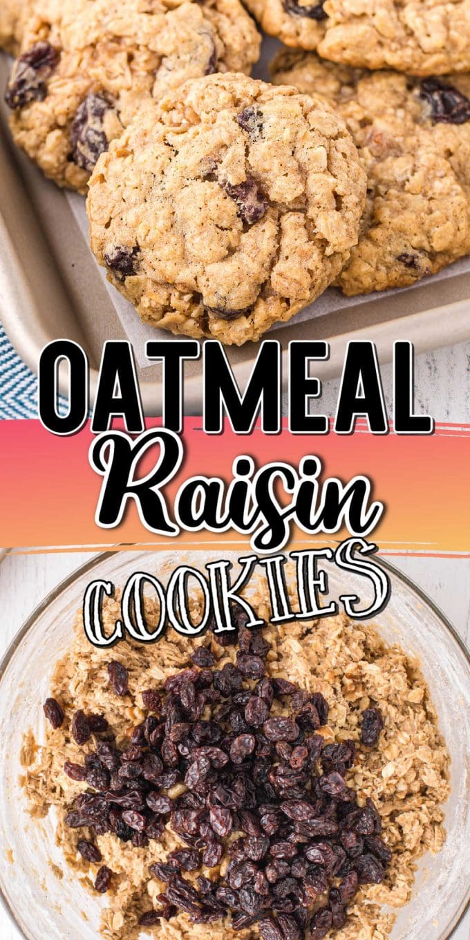 Oatmeal Raisin Cookies pinterest