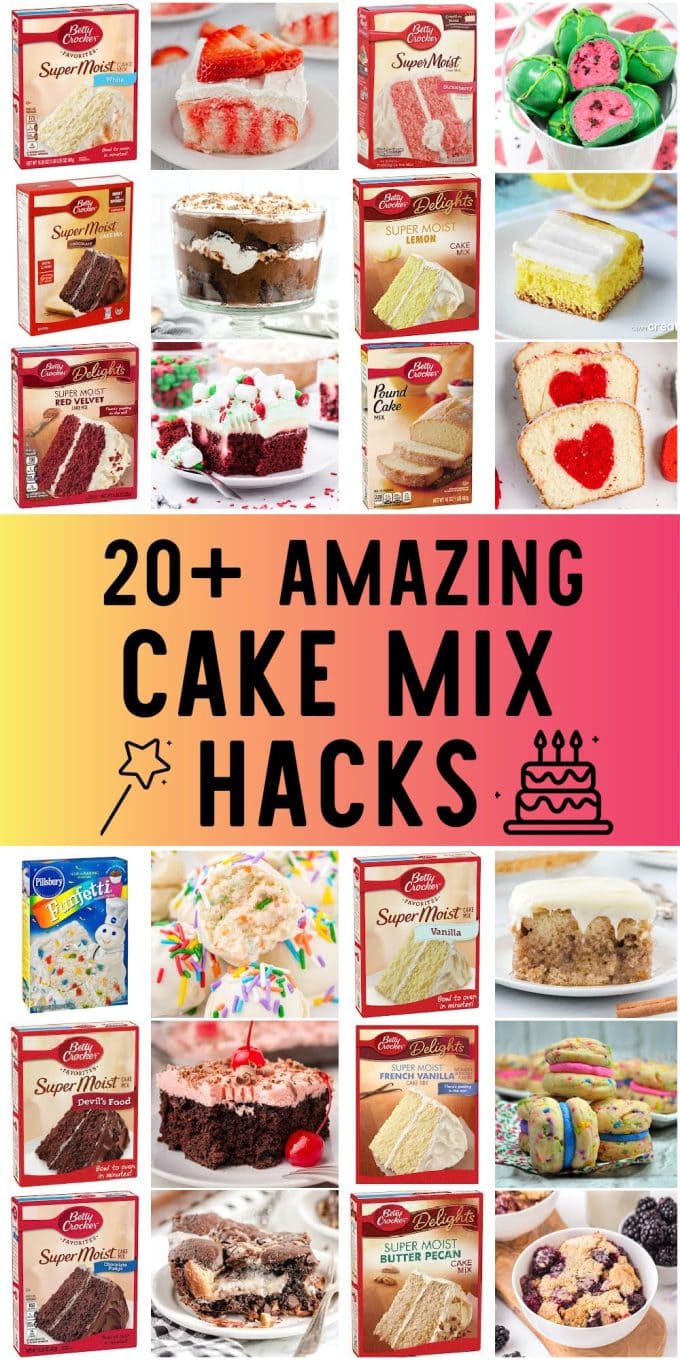 cake mix hacks round up pinterest