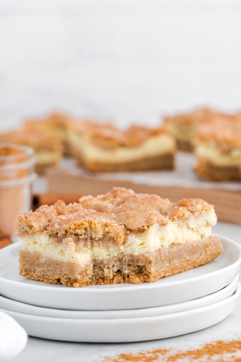 Snickerdoodle Cheesecake Bars - Princess Pinky Girl